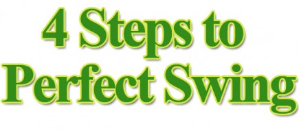 4 Steps to Perfect Golf Swing Ebook text picture